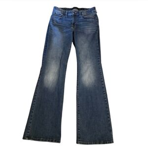 Lucky Brand Flare Jeans Womens 10/30 Medium Wash Y2K Boho Bootcut Denim